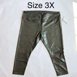 NWT Z by Zella High Waist Printed Black Leggings Yoga Pants Plus Sz 3X